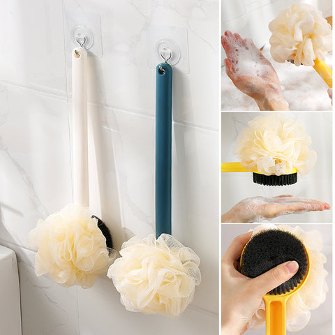 Japanese Style Bath Artifact Bath Towel Bath Brush Back Without Begging Long Handle Adult Soft Hair Bath Rub Back Brush
