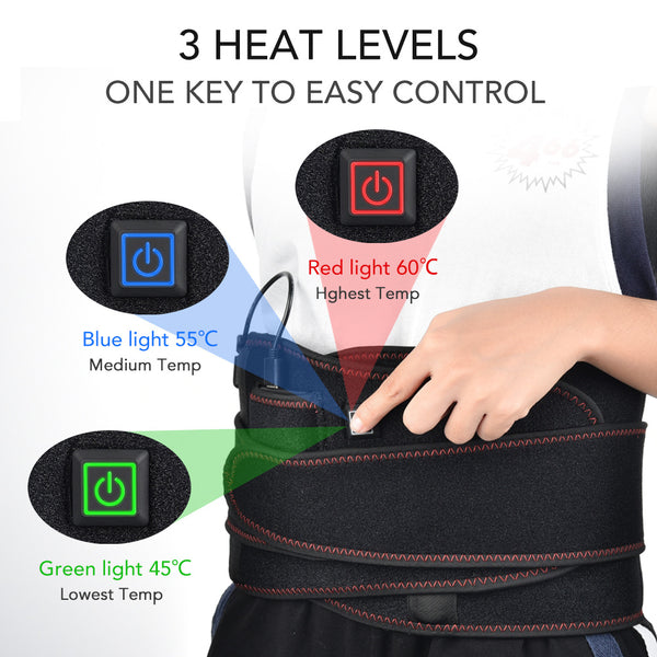 HailiCare Red Light Heating Belt Red Light Physiotherapy Hot Compress Health Care Belt